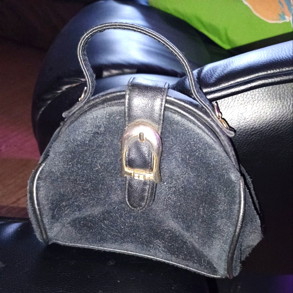 MINI BLACK BAG SUEDE